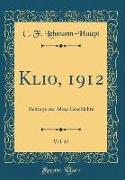Klio, 1912, Vol. 12