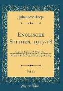 Englische Studien, 1917-18, Vol. 51