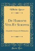 De Hamanni Vita Et Scriptis