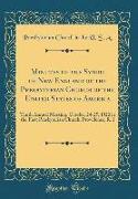 Minutes of the Synod of New England of the Presbyterian Church of the United States of America