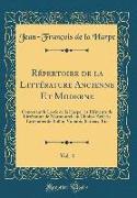 Répertoire de la Littérature Ancienne Et Moderne, Vol. 4