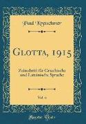 Glotta, 1915, Vol. 6