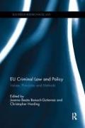 EU Criminal Law and Policy
