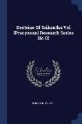 Doctrine Of Srikantha Vol IPracyavani Research Series No IX