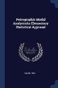 Petrographic Modal Analysisan Elementary Statistical Apprasal