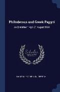 Philodemus and Greek Papyri: An Exhibition 1 April-31 August 1994