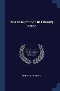 The Rise of English Literary Prose