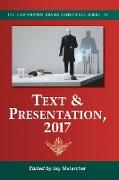 Text & Presentation, 2017