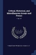 Critical, Historical, and Miscellaneous Essays and Poems, Volume 2