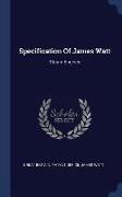 Specification of James Watt: Steam Engines