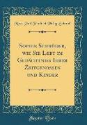 Sophie Schröder, wie Sie Lebt im Gedächtniß Ihrer Zeitgenossen und Kinder (Classic Reprint)