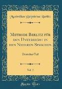 Methode Berlitz für den Unterricht in den Neueren Sprachen, Vol. 2