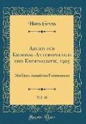 Archiv für Kriminal-Anthropologie und Kriminalistik, 1905, Vol. 19