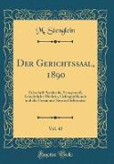 Der Gerichtssaal, 1890, Vol. 43