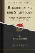 Beschreibung der Stadt Rom, Vol. 1