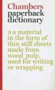 Chambers Paperback Dictionary