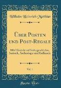 Über Posten und Post-Regale, Vol. 1