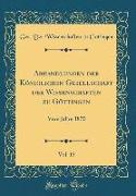 Abhandlungen der Königlichen Gesellschaft der Wissenschaften zu Göttingen, Vol. 15
