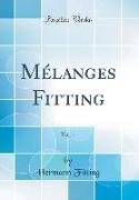 Mélanges Fitting, Vol. 1 (Classic Reprint)