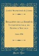 Bulletin de la Société Internationale de Science Sociale