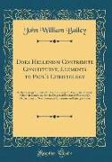 Does Hellenism Contribute Constituent, Elements to Paul's Christology