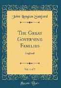 The Great Governing Families, Vol. 1 of 2