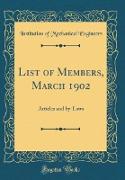 List of Members, March 1902