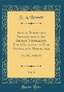 Annual Report and Proceedings of the Belfast Naturalists' Field Club, for the Year Ending 31st March, 1922, Vol. 8