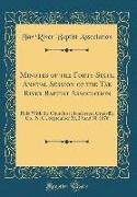 Minutes of the Forty-Sixth Annual Session of the Tar River Baptist Association