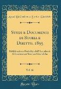 Studi e Documenti di Storia e Diritto, 1895, Vol. 16