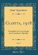 Glotta, 1918, Vol. 9