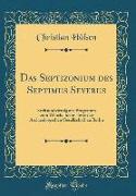 Das Septizonium des Septimus Severus