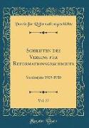 Schriften des Vereins für Reformationsgeschichte, Vol. 27