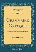 Grammaire Grecque