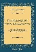 Die Hebräischen Verba Denominativa