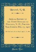 Annual Report of the Town Officers of Hancock, N. H., For the Year Ending Feb. 15, 1907