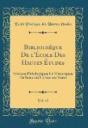 Bibliothéque De l'École Des Hautes Études, Vol. 43