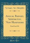 Annual Report, Newington, New Hampshire