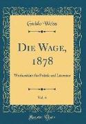 Die Wage, 1878, Vol. 6