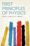 First Principles of Physics