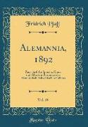 Alemannia, 1892, Vol. 19
