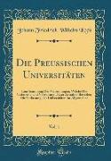 Die Preussischen Universitäten, Vol. 1