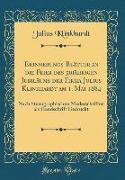 Erinnerungs-Blätter an die Feier des 50jährigen Jubiläums der Firma Julius Klinkhardt am 1. Mai 1884