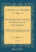 Biographisches Lexikon Des Kaiserthums Oesterreich, Vol. 46