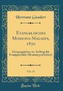 Evangelisches Missions-Magazin, 1870, Vol. 14