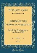 Jahrbuch des Verwaltungsrechts, Vol. 1