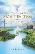 What You Should Know about Baptism: A Study of God's Plan of Salvation