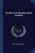 Ten Don'ts for Sunday-School Teachers