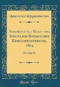 Verordnungs-Blatt des Königlich Bayerischen Kriegsministeriums, 1864