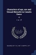 Characters of Age, Sex and Sexual Maturity in Canada Geese: 49, Volume 49